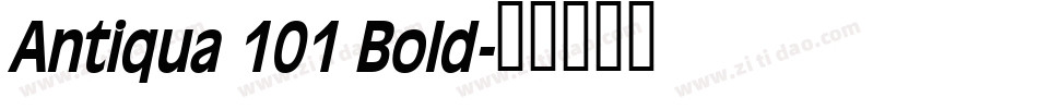 Antiqua 101 Bold字体转换
